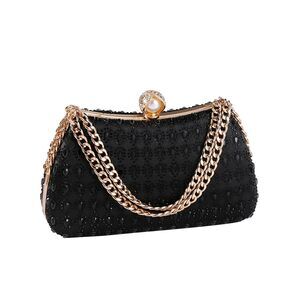3586 Rhinestone Glitter Handbags with Chain Shoulder Clutch Purse Shiny